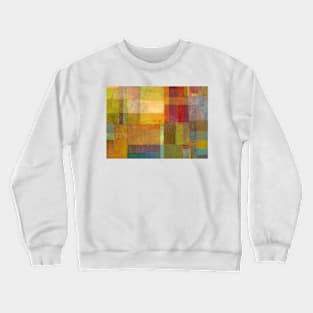 Color Collage with Green and Red Crewneck Sweatshirt